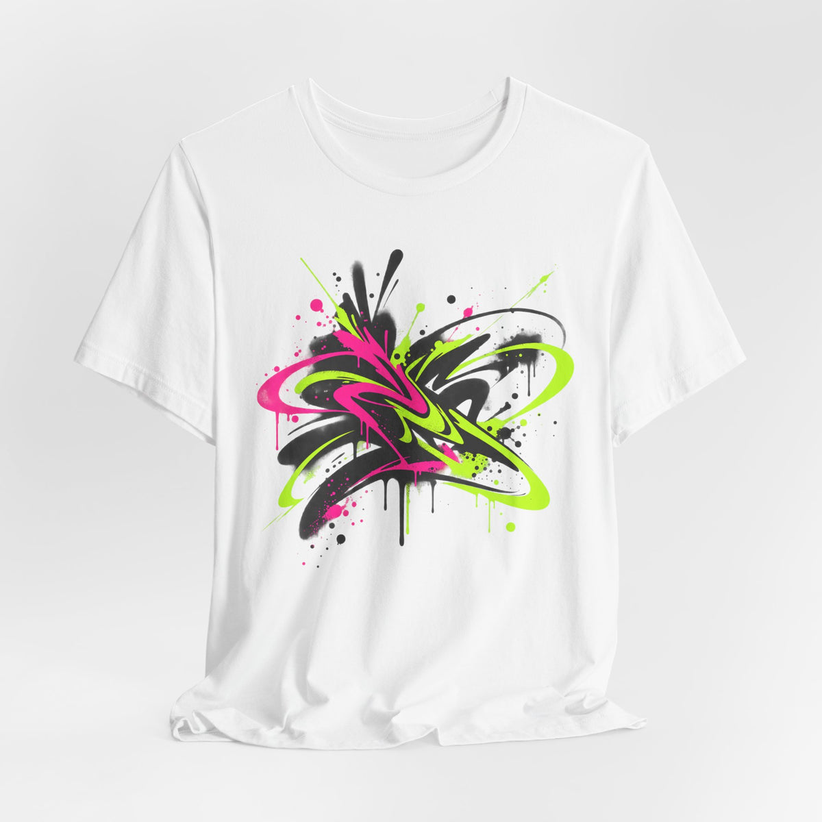 Abstract Graffiti Tag Tee | Spray Paint Splatter Shirt | Urban Street Art Shirt | Graffiti Streetwear Gift Tee