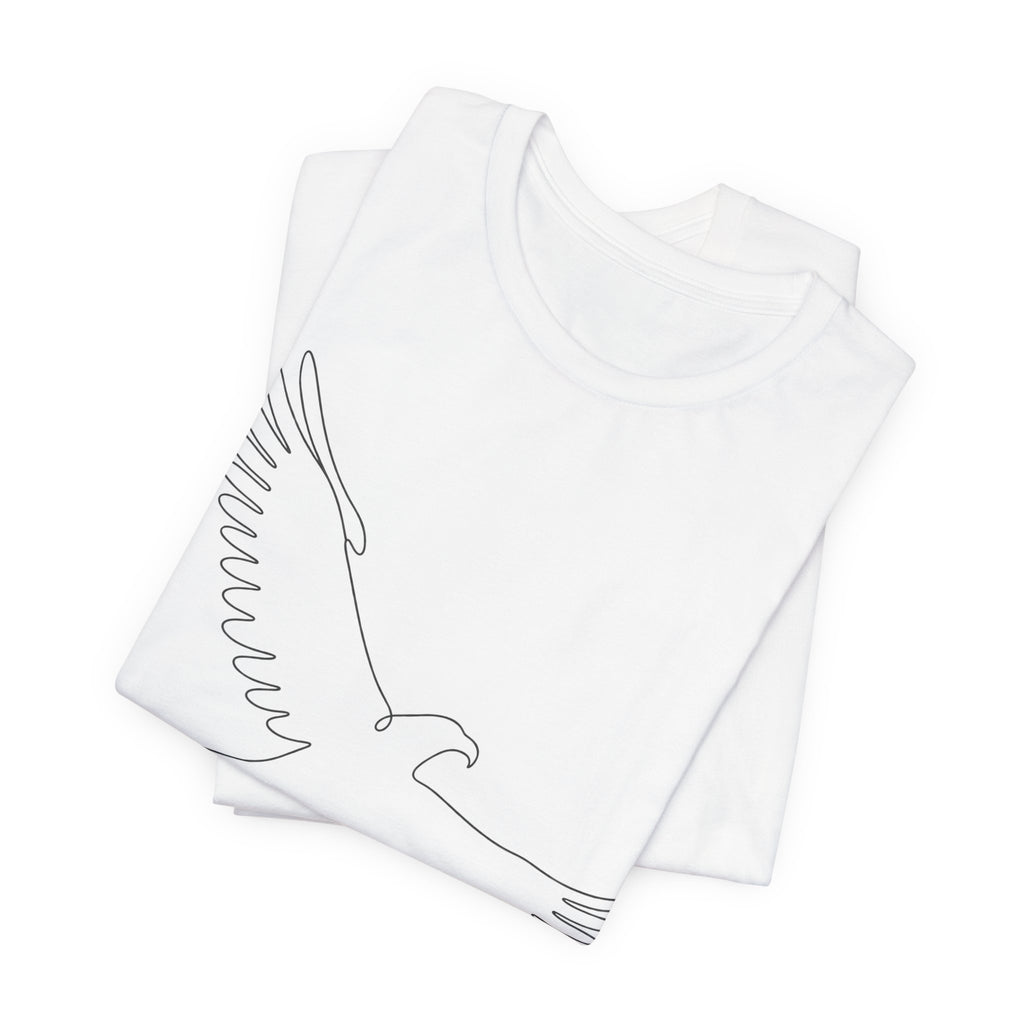 Proud and Free T-Shirt | Vintage Eagle Line Art Tee | Patriotic Gift Shirt