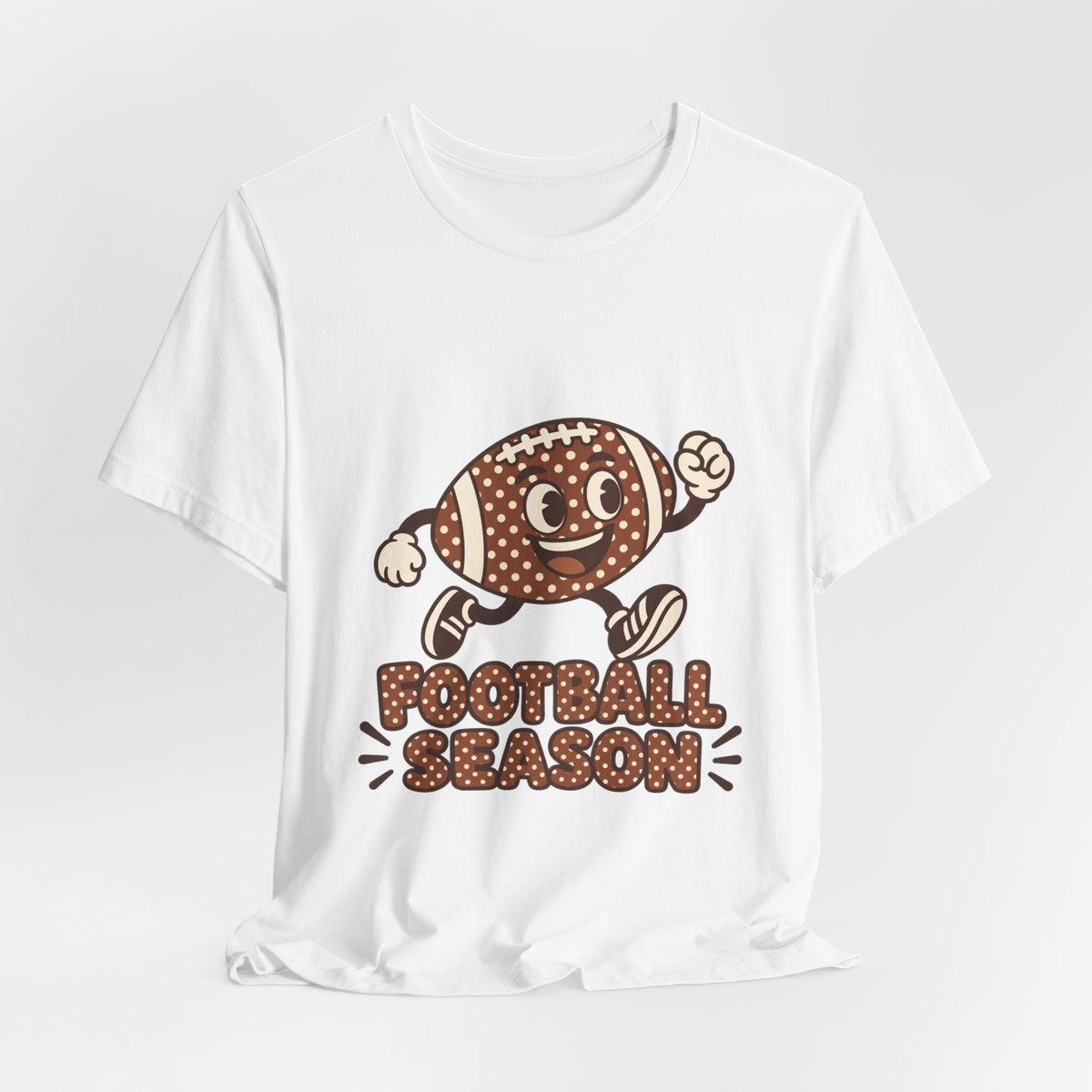 Football Polka Dot Tee | Bold Varsity Football Shirt | Football Gift Tee | Classic Sports Graphic