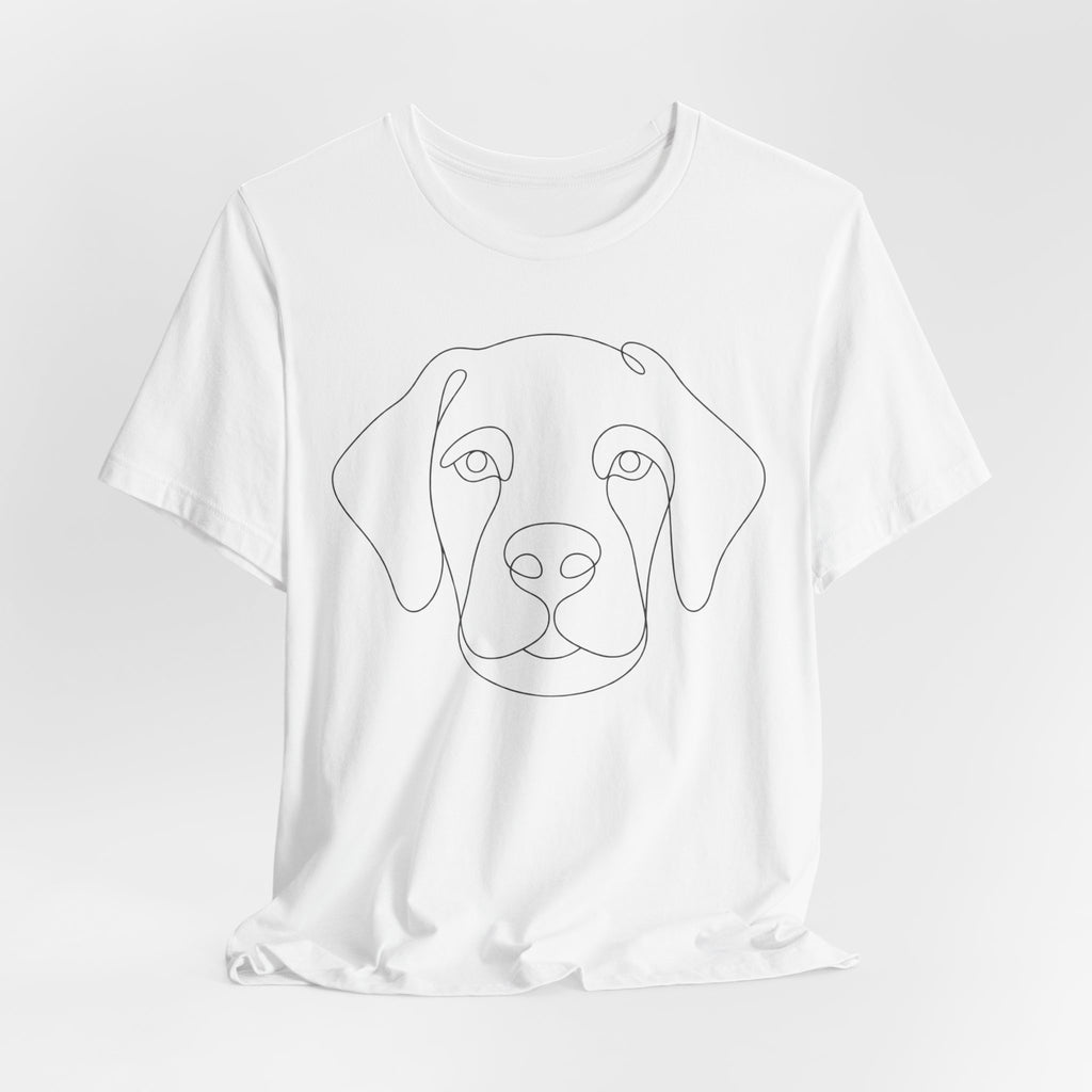 Dog Mom Minimalist Line Art T-Shirt | One Line Dog Design Tee | Dog Lover Gift Shirt