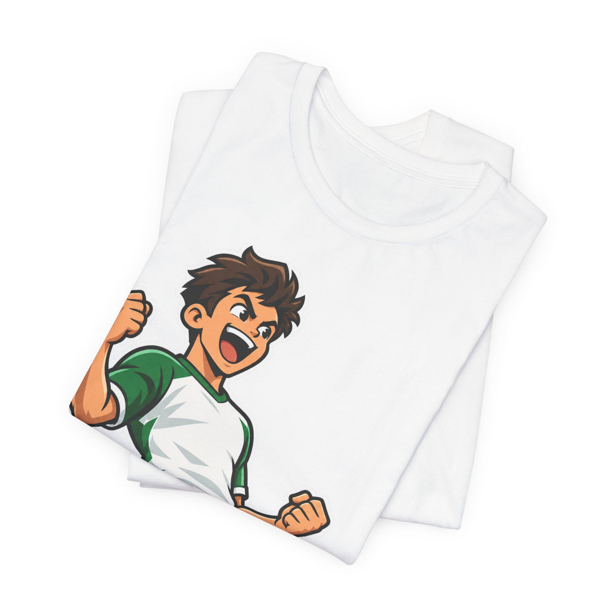 Soccer Cartoon Mascot Tee | Goal Celebration Kids Design | Funny Soccer Player Shirt | Soccer Mascot Gift | Youth Soccer Gift | Soccer Team Kids Design