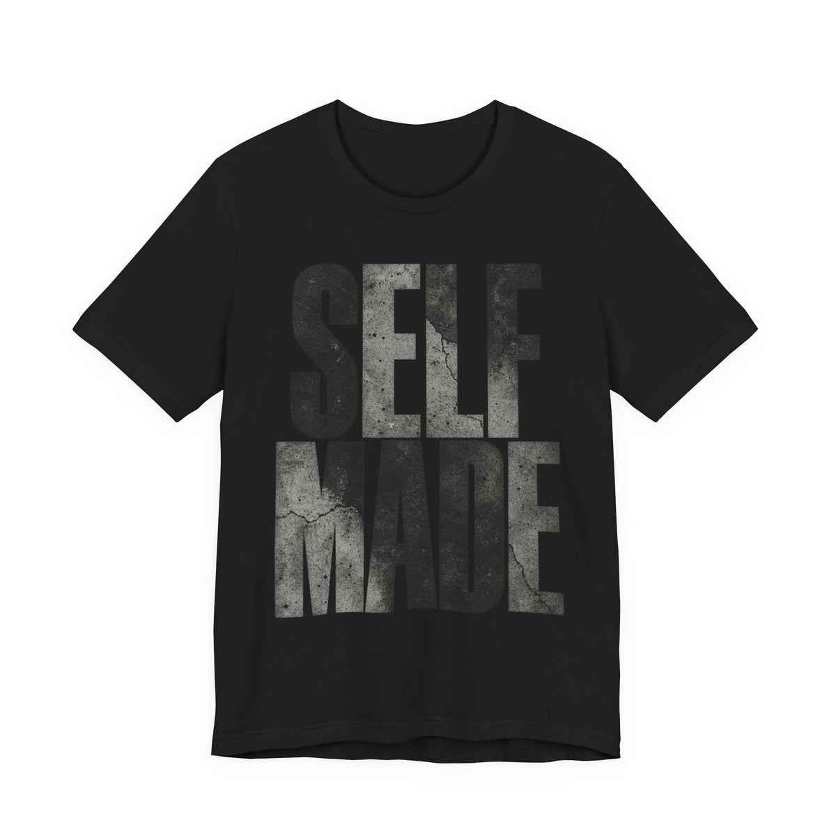 Self Made Concrete Tee | Hustle Hard Typography Shirt | Urban Motivational Shirt | Self Made Gift Tee