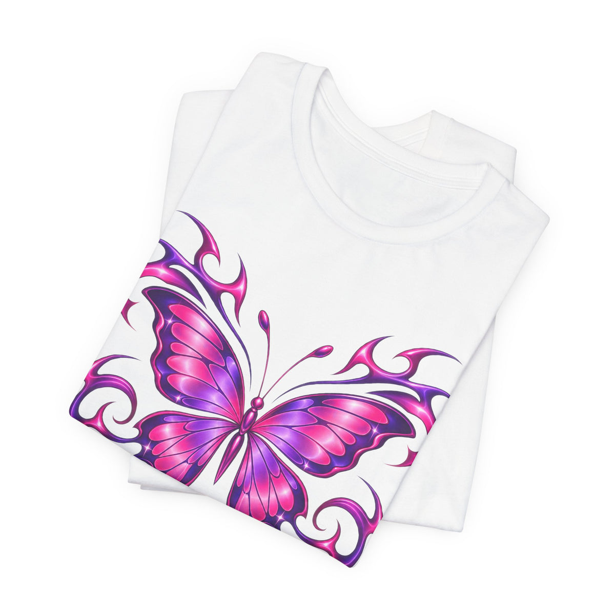 Y2K Butterfly Flame Tee | Y2K Tribal Butterfly Shirt | 2000s Aesthetic Streetwear Shirt | Y2K Gift Tee