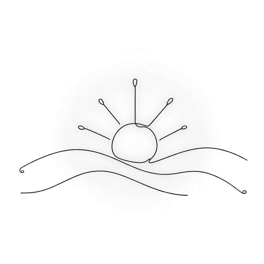 [Digital Download] Trust the Process Sunrise Line Art T-Shirt SVG PNG EPS Cricut Silhouette Sublimation Design