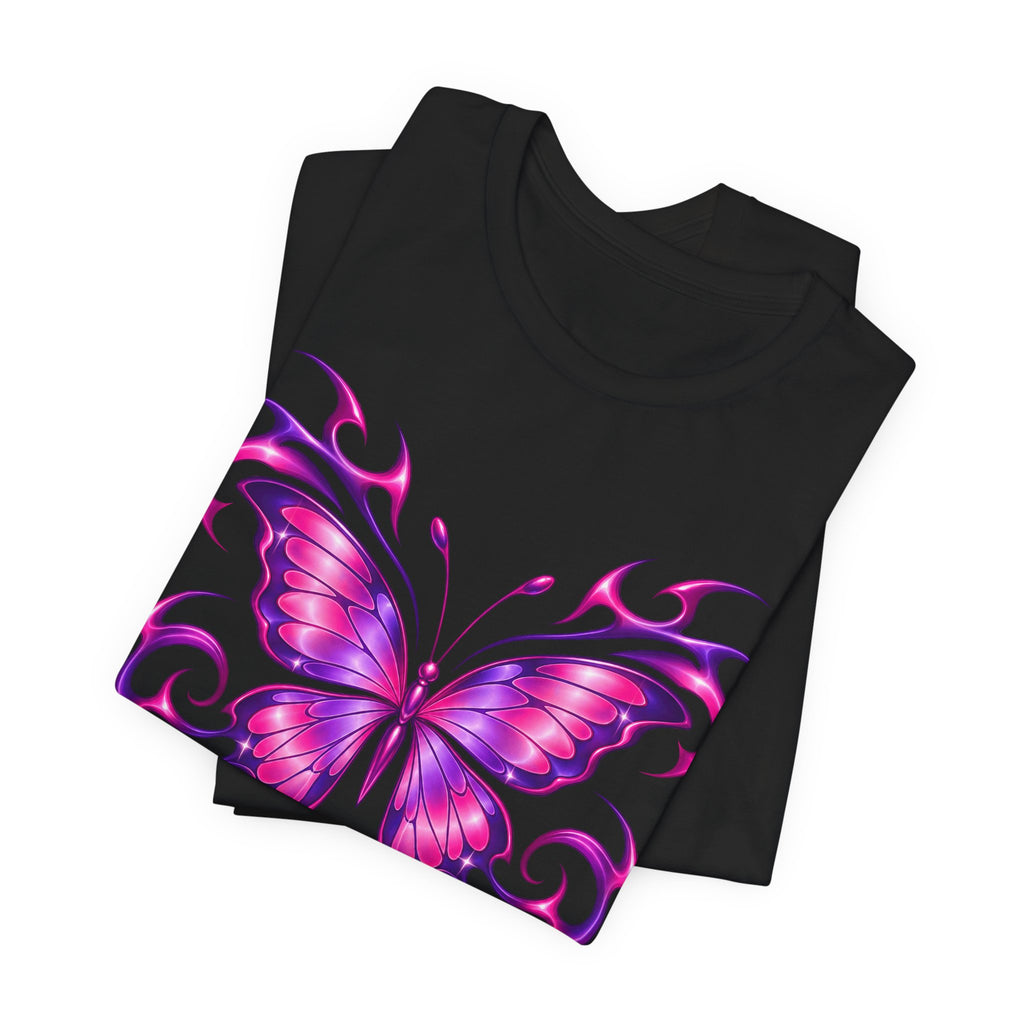 Y2K Butterfly Flame Tee | Y2K Tribal Butterfly Shirt | 2000s Aesthetic Streetwear Shirt | Y2K Gift Tee