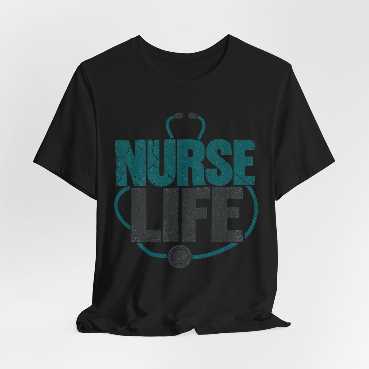 Nurse Life Distressed T-Shirt | RN Grunge Nurse Shirt | Nurse Gift Tee | Nursing School Grad Gift