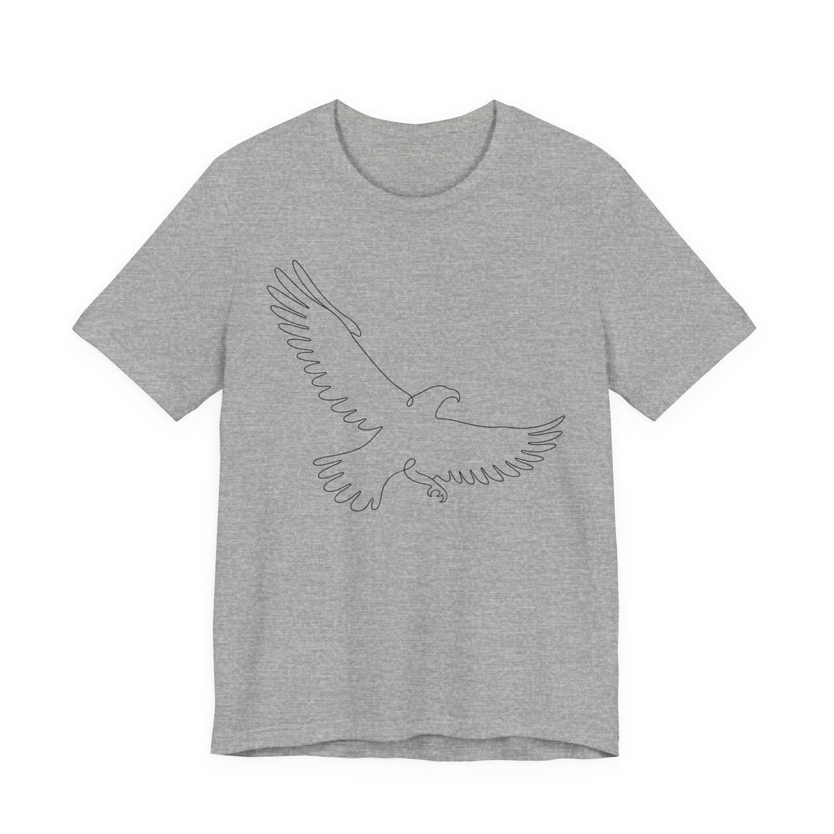 Proud and Free T-Shirt | Vintage Eagle Line Art Tee | Patriotic Gift Shirt