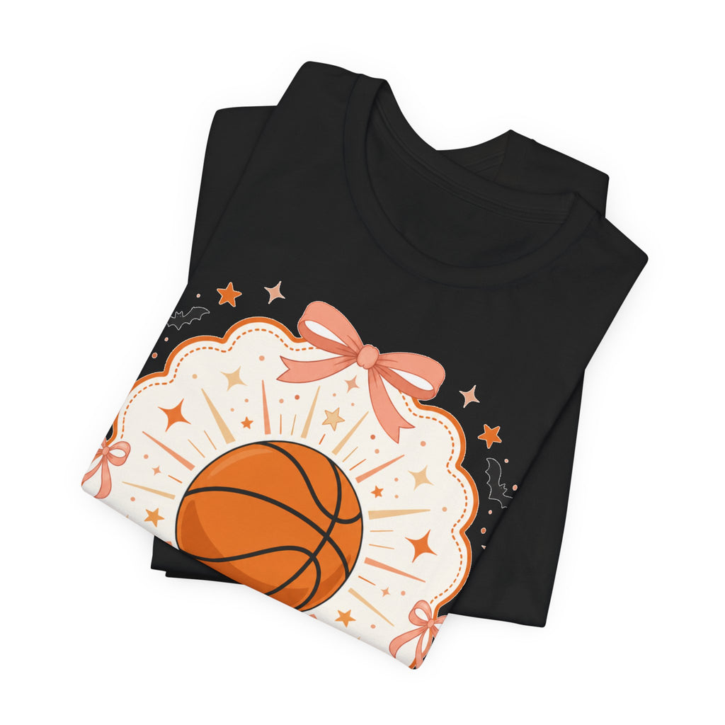 Custom Team Name Basketball Tee | Personalized Pastel Team Logo Shirt | Cute Custom Basketball Team Gift | Halloween Team Logo Design