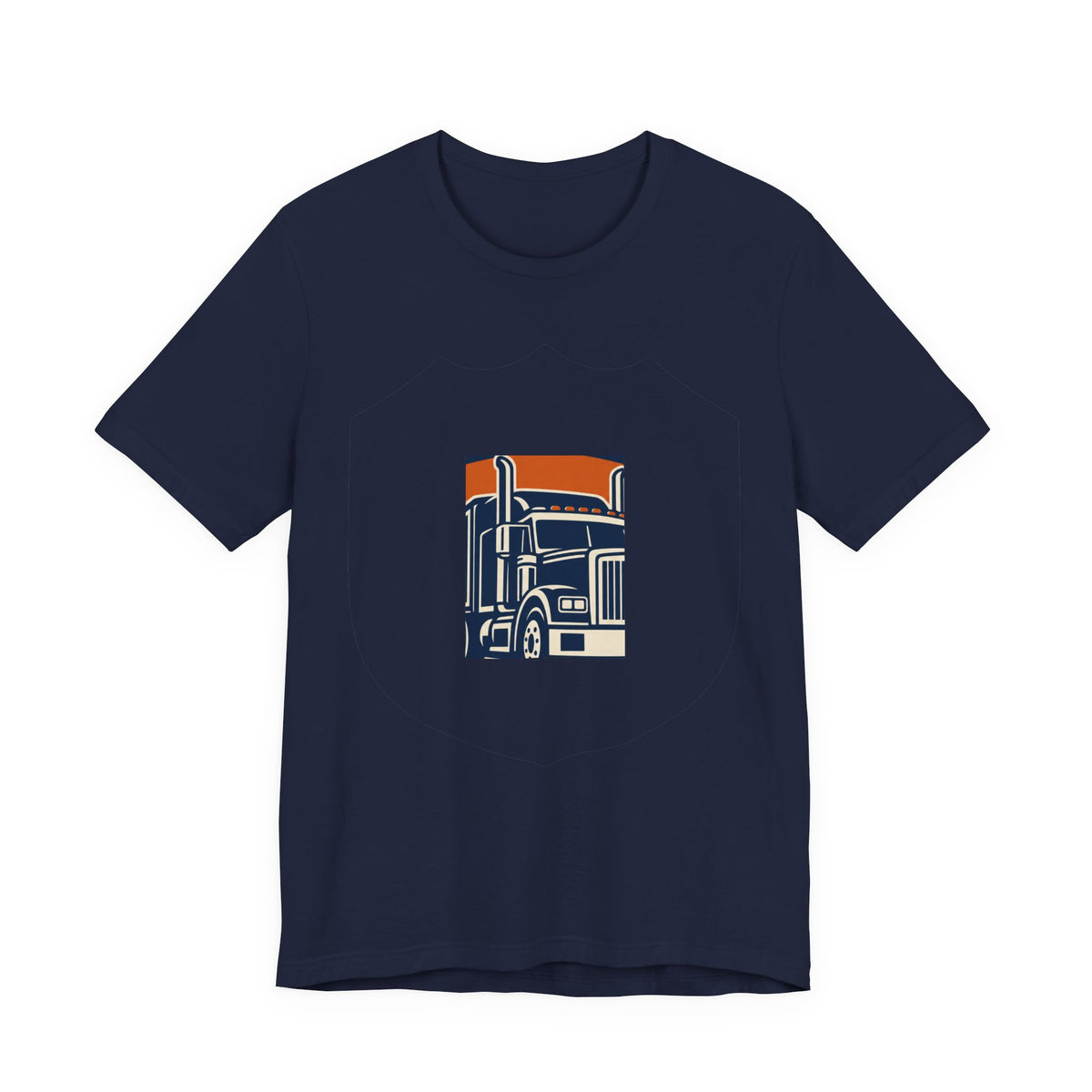 Big Rig Trucker Retro Badge T-Shirt | Truck Driver Gift Shirt | Trucker Life Tee | CDL Driver Gift