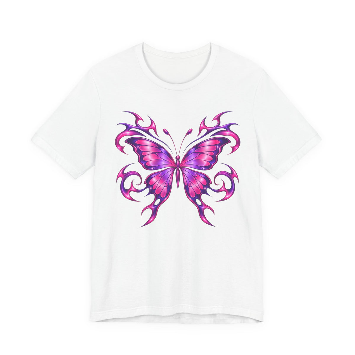 Y2K Butterfly Flame Tee | Y2K Tribal Butterfly Shirt | 2000s Aesthetic Streetwear Shirt | Y2K Gift Tee