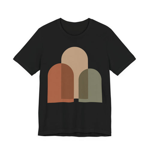 Abstract Arch Trio Minimalist T-Shirt | Modern Geometric Art Tee | Contemporary Design Gift Shirt