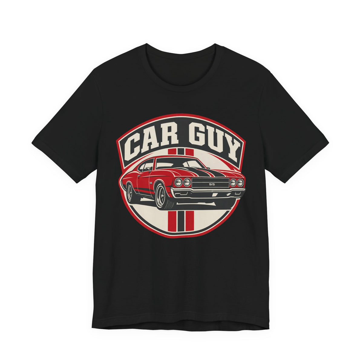 Muscle Car Retro Badge T-Shirt | Classic Car Guy Tee | American Muscle Gift Shirt