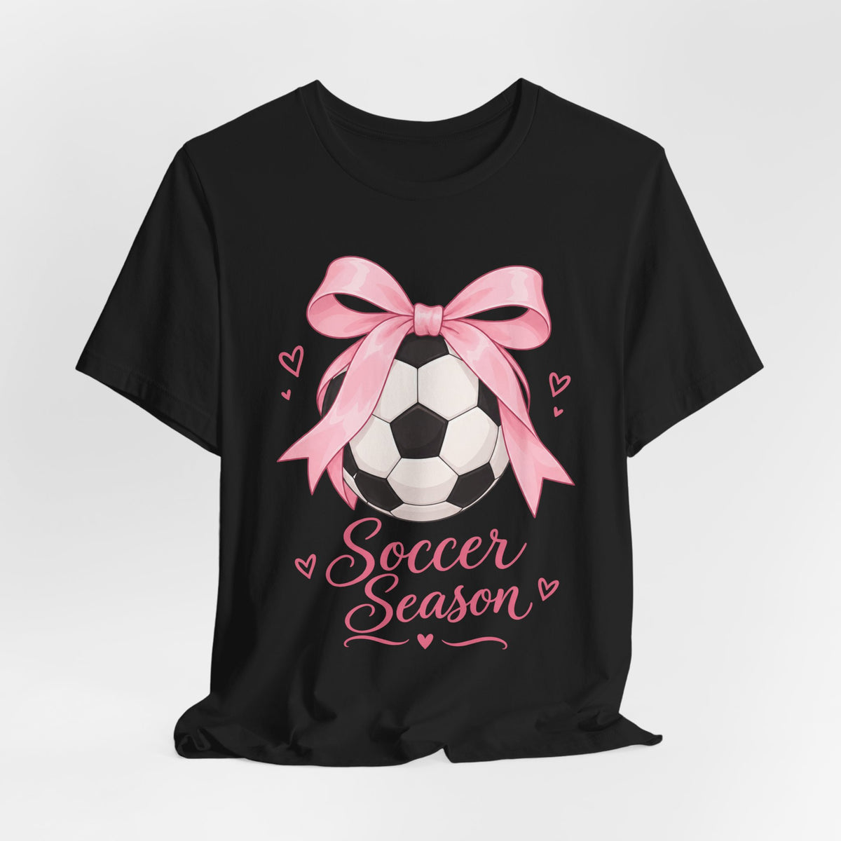 Soccer Mom Tee | Coquette Bow Soccer Mom Design | Soccer Mom Shirt | Game Day Mom Gift | Soccer Mom Gift | Sports Mom Coquette Design