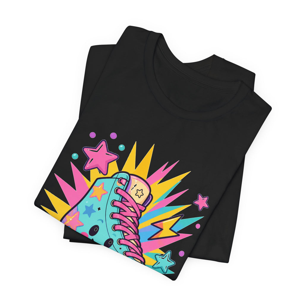 Colorful Roller Skate Retro Tee