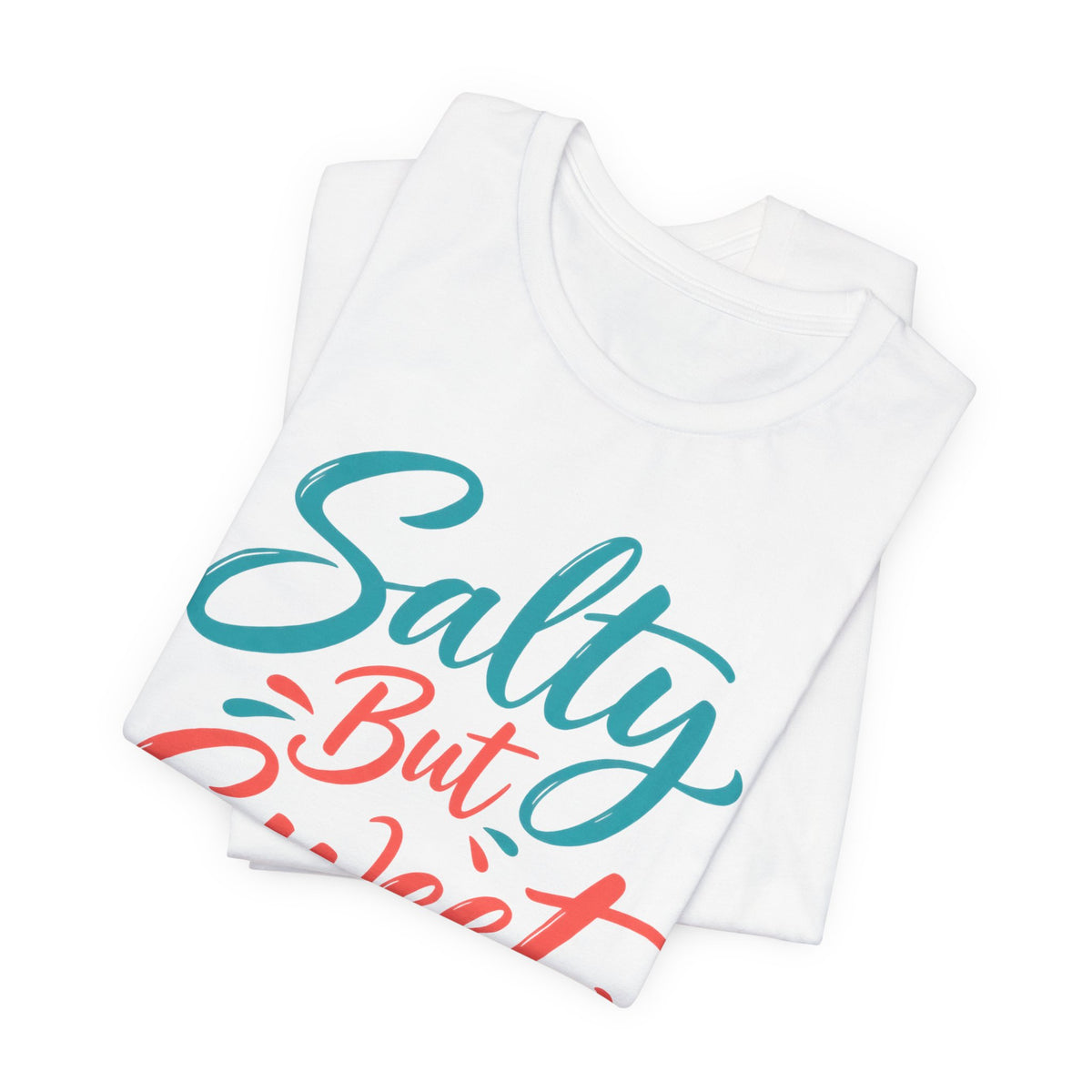 Salty But Sweet T-Shirt | Hand-Lettered Summer Script Tee | Beach Quote Gift Shirt