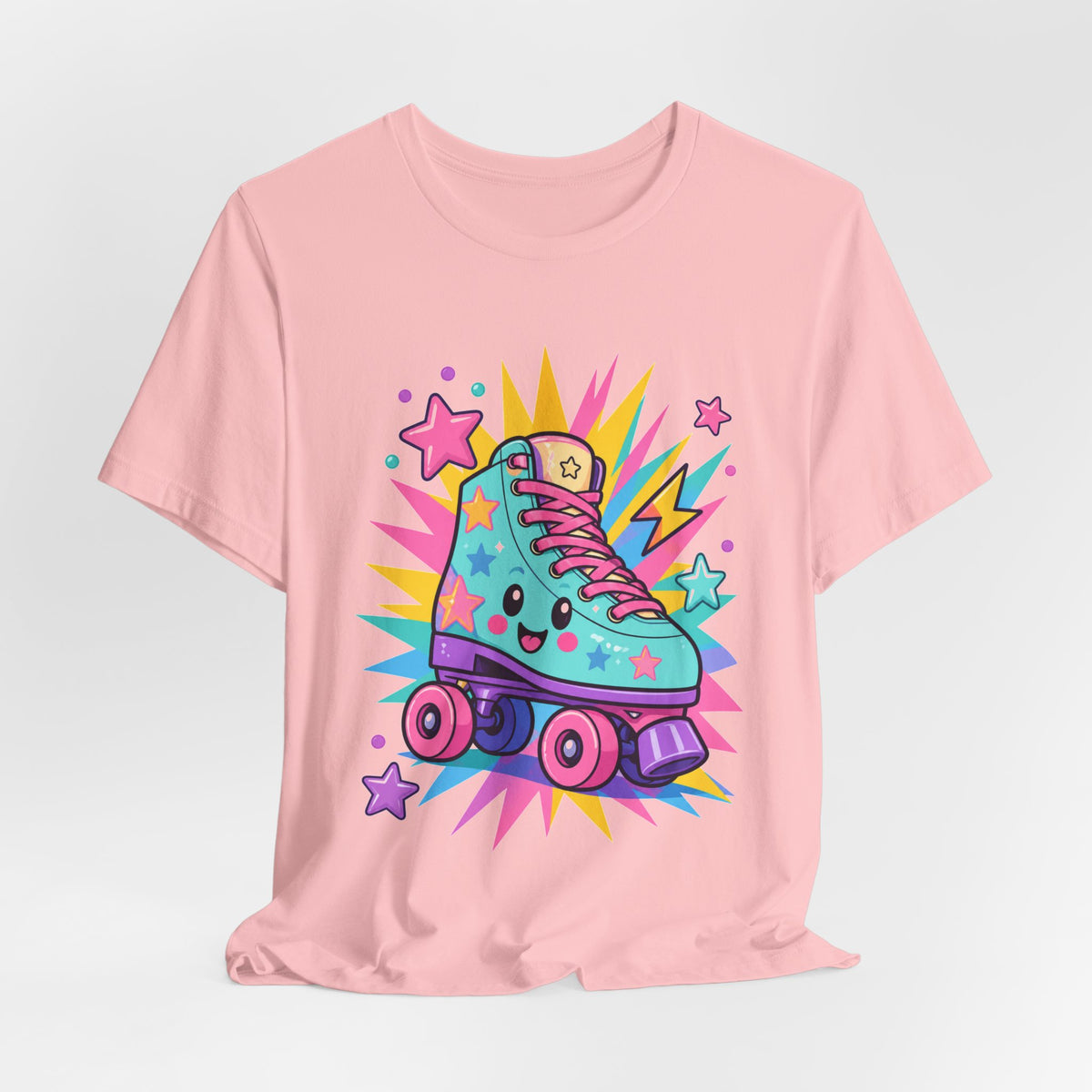 Colorful Roller Skate Retro Tee