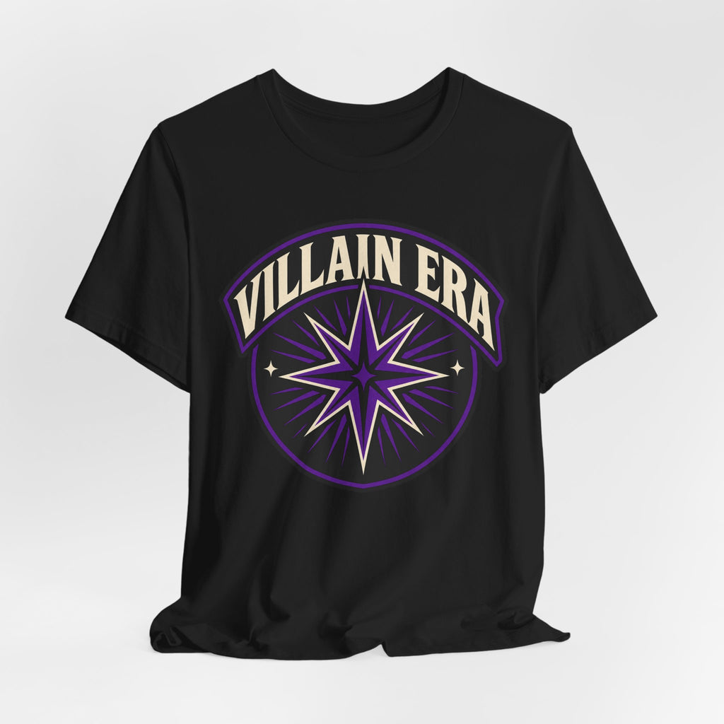 Villain Era T-Shirt | Bold Retro Badge Tee | Self Love Trend Statement Shirt