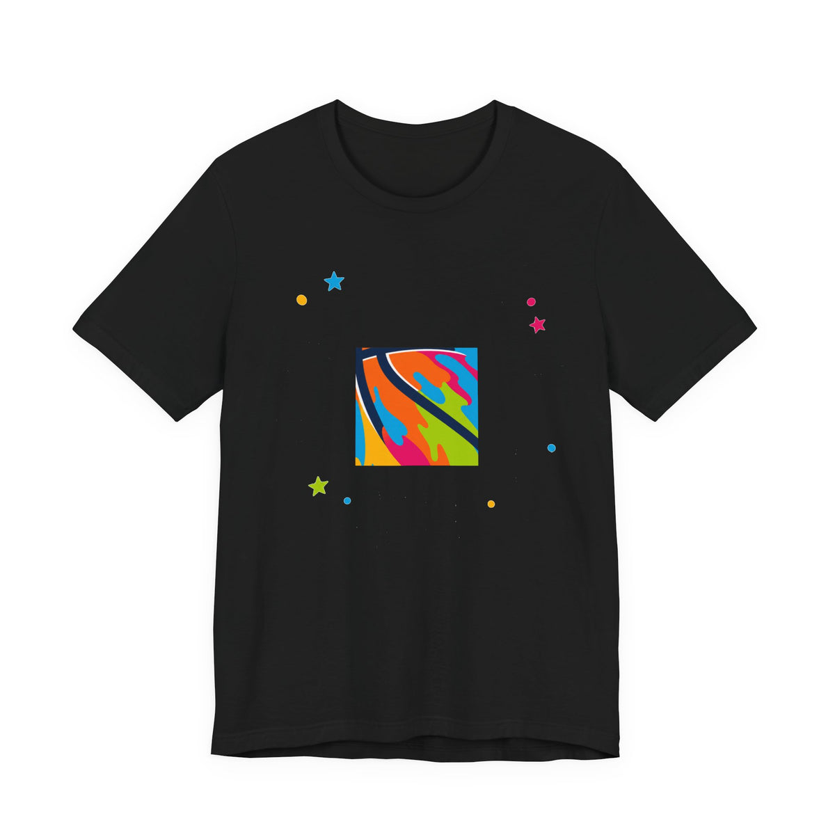 Color Pop Basketball Tee | Bold Paint Splatter Basketball Shirt | Basketball Gift Tee | Bright Sports Graphic