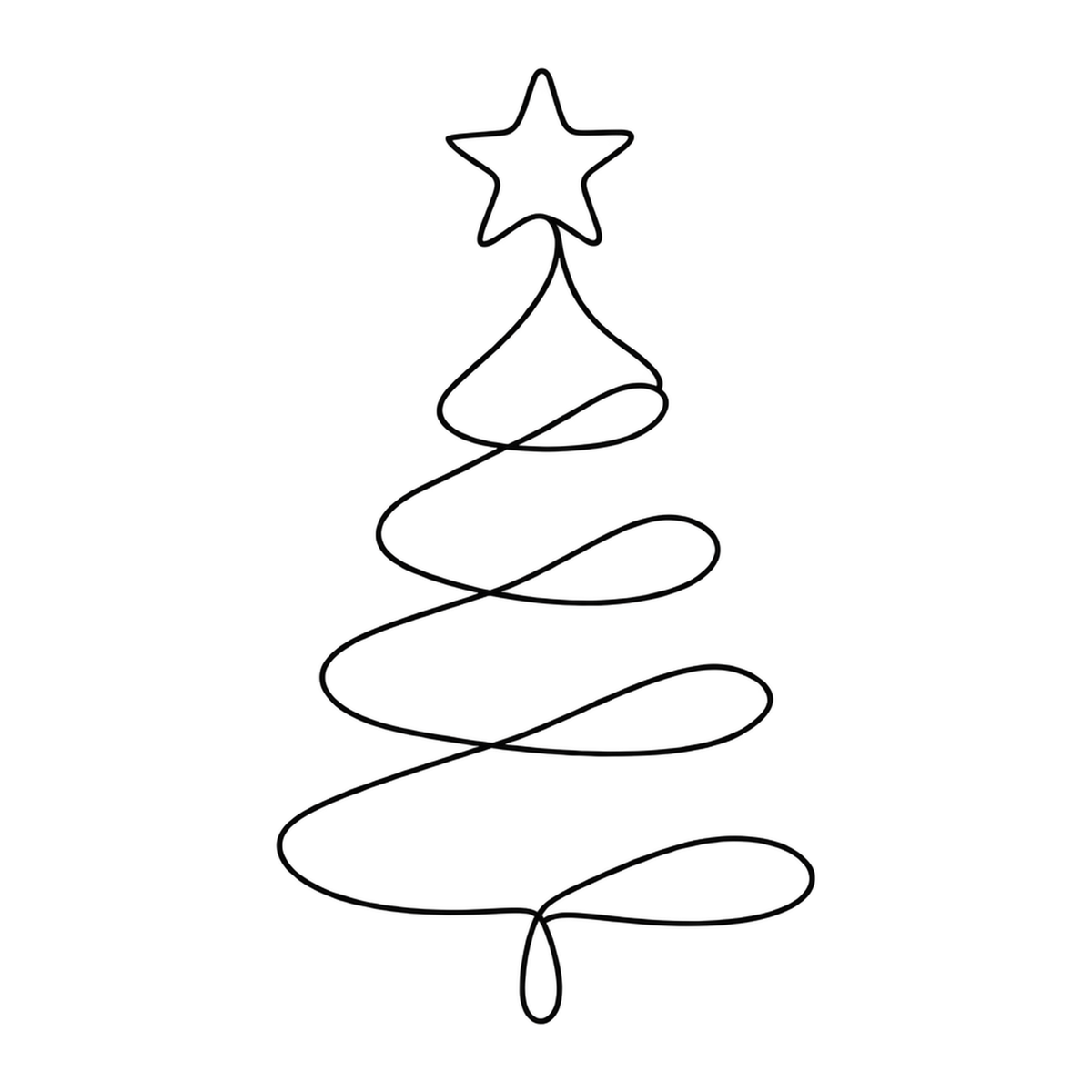 [Digital Download] Minimalist Christmas Tree T-Shirt SVG PNG EPS Cricut Silhouette Sublimation Design