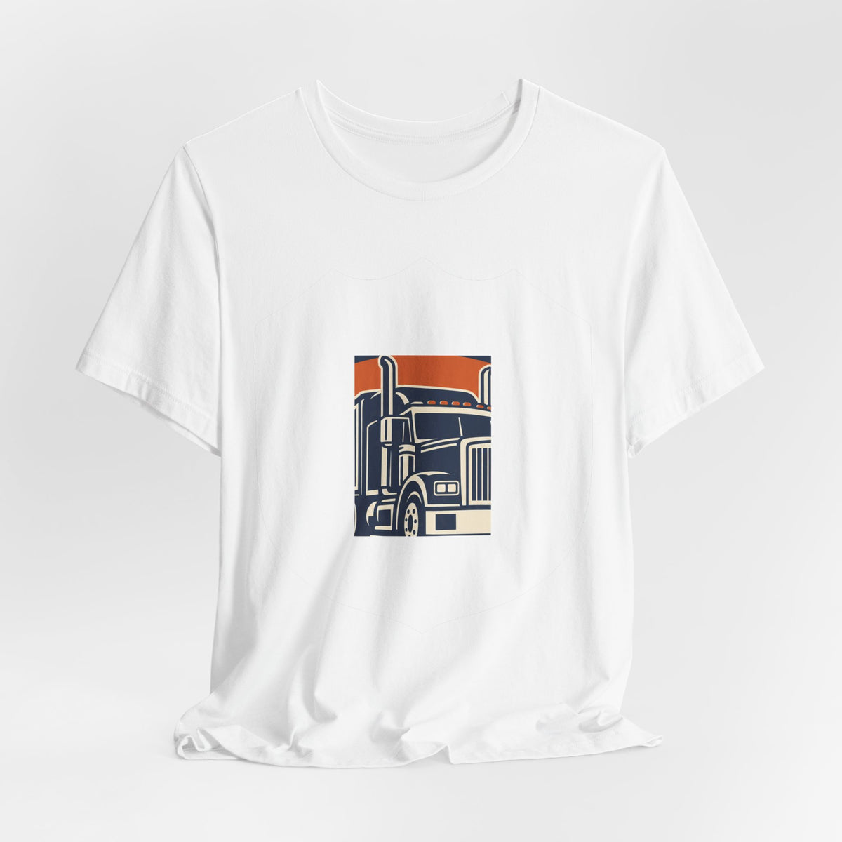 Big Rig Trucker Retro Badge T-Shirt | Truck Driver Gift Shirt | Trucker Life Tee | CDL Driver Gift