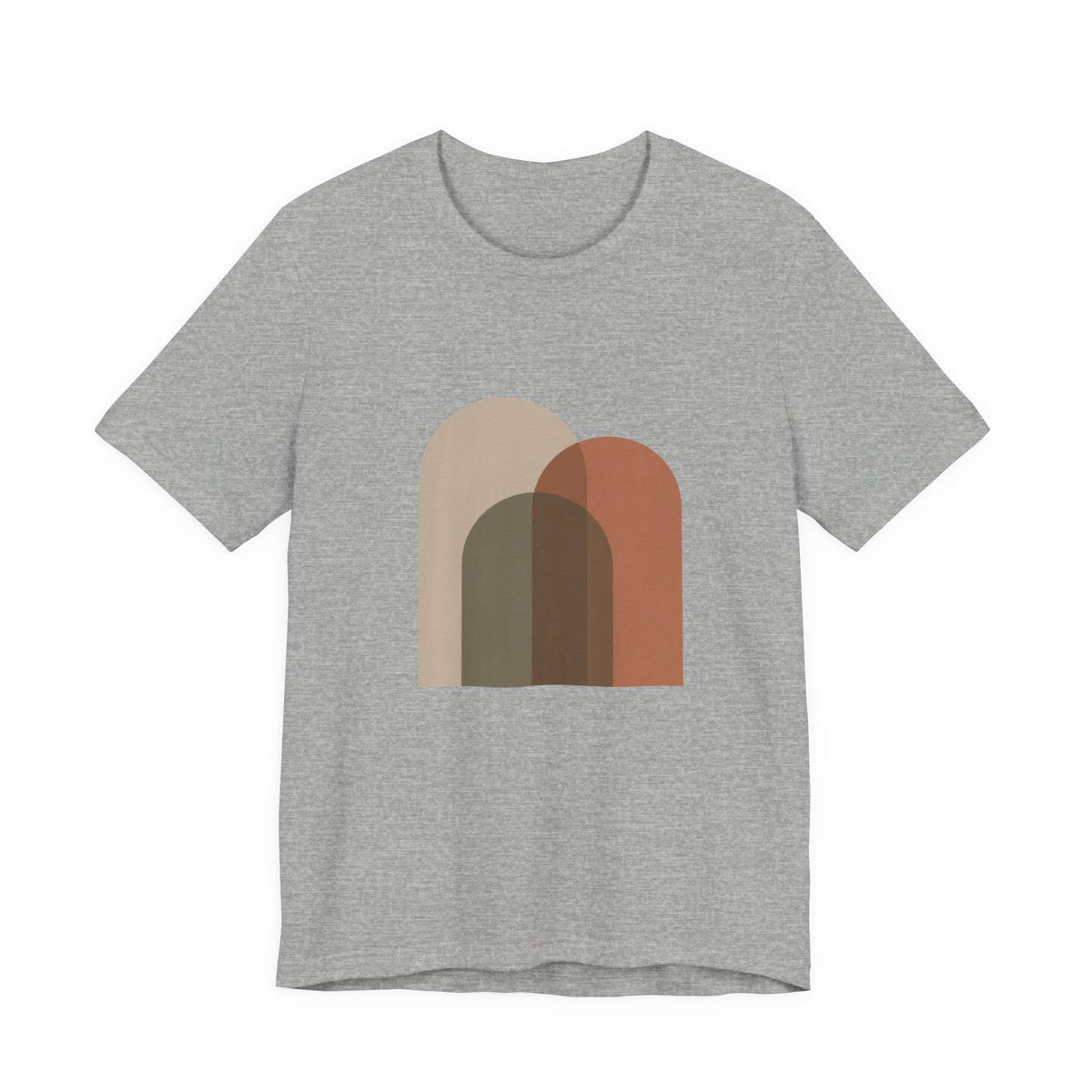 Abstract Arch Trio Minimalist T-Shirt | Modern Geometric Art Tee | Contemporary Design Gift Shirt