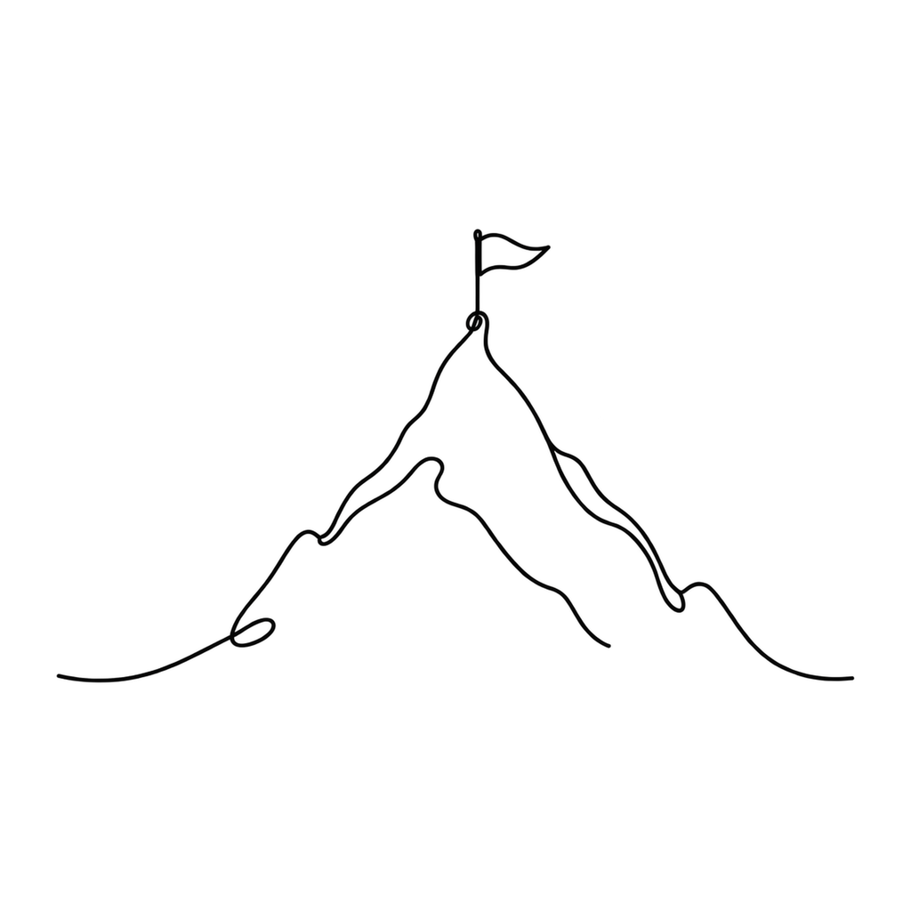 [Digital Download] Keep Climbing Mountain Line Art T-Shirt SVG PNG EPS Cricut Silhouette Sublimation Design