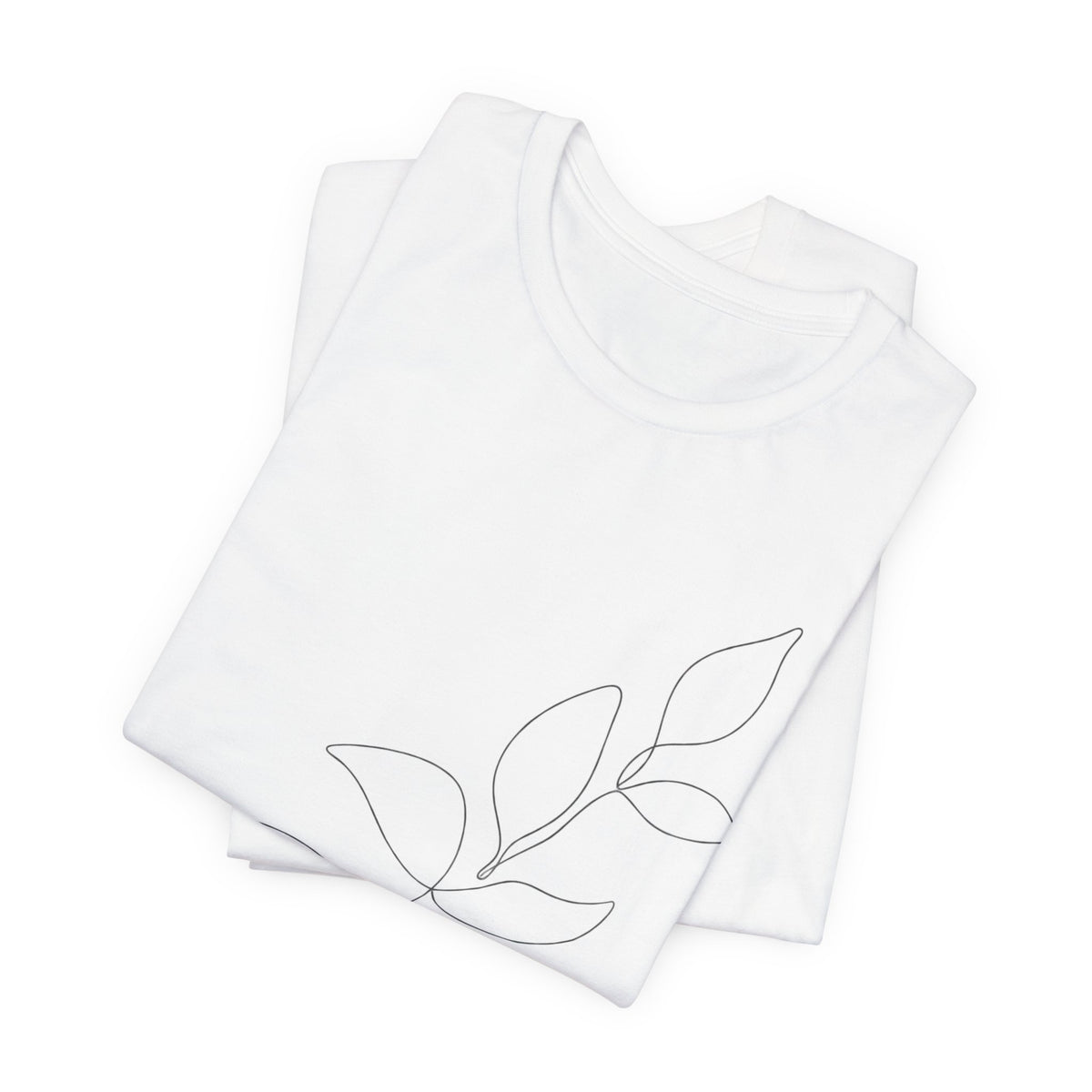 Single Leaf Botanical Line Art T-Shirt | Scandinavian Minimalist Tee | Nature Lover Gift Shirt