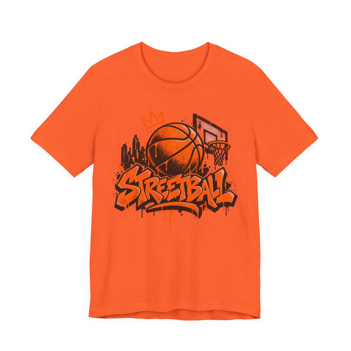 Streetball Graffiti T-Shirt | Urban Basketball Tee for Kids | Basketball Streetwear Shirt | Basketball Graffiti Gift Shirt