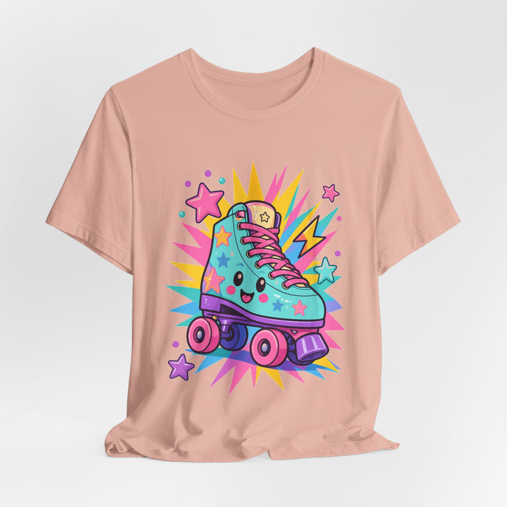 Colorful Roller Skate Retro Tee