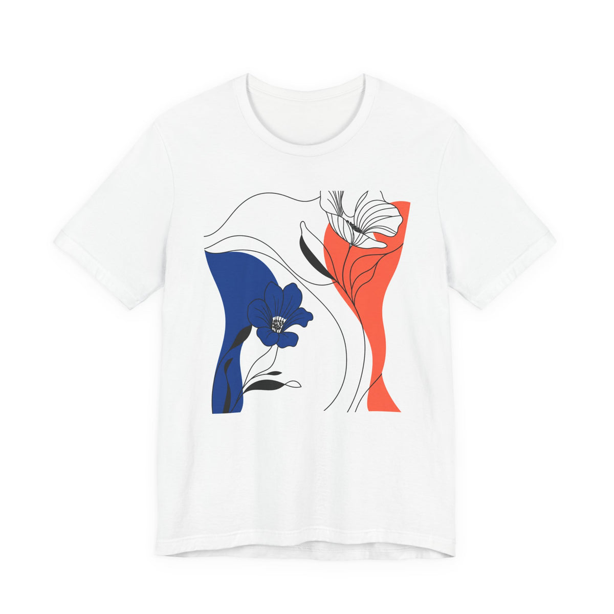 Abstract Floral Design Tee 01