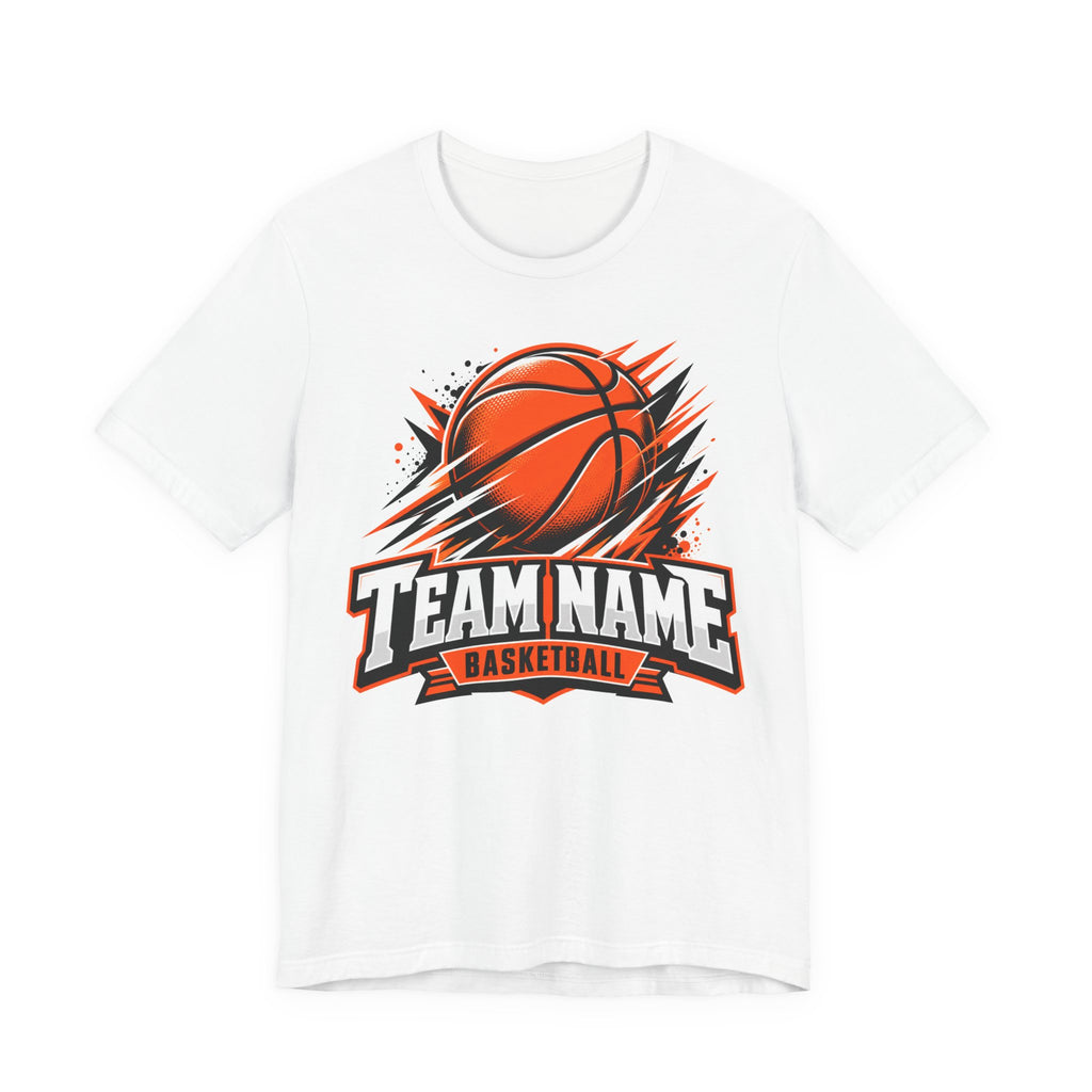 Custom Team Name Basketball Tee | Personalized Bold Team Logo Shirt | Custom Basketball Team Gift | Comic Style Team Logo Design