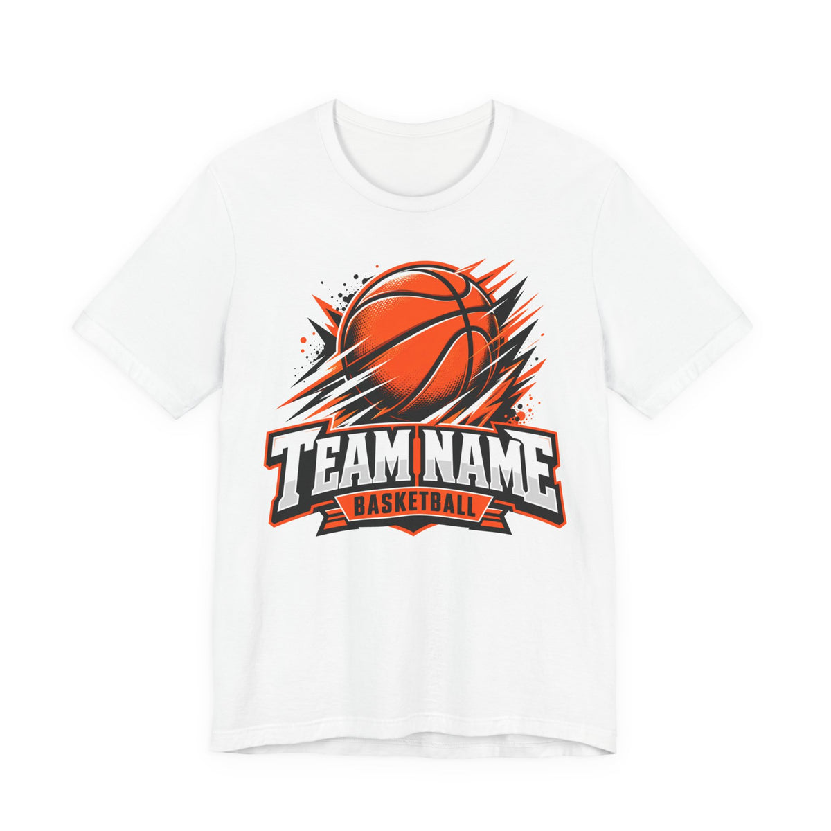 Custom Team Name Basketball Tee | Personalized Bold Team Logo Shirt | Custom Basketball Team Gift | Comic Style Team Logo Design