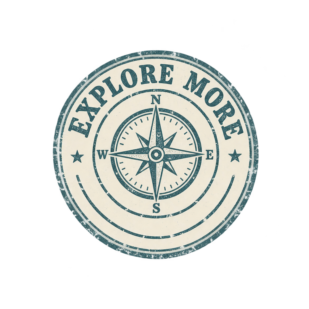 [Digital Download] Retro Travel Stamp Badge T-Shirt SVG PNG EPS Cricut Silhouette Sublimation Design