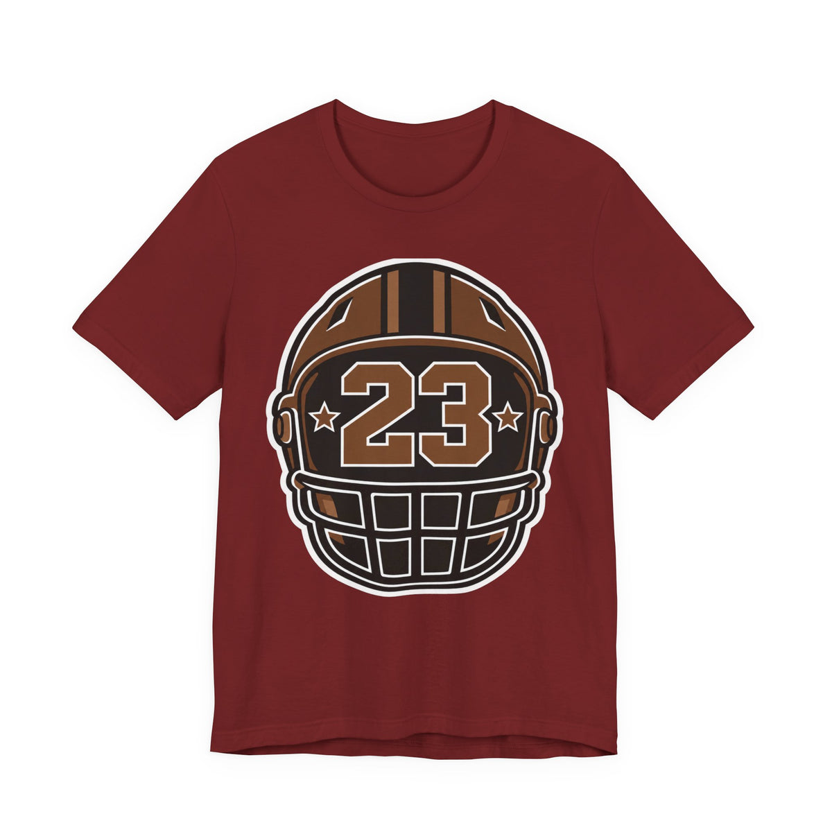 Football Number 23 Tee | Lucky Jersey Number Helmet Shirt | Football Player Number Shirt | Football Number Gift Tee