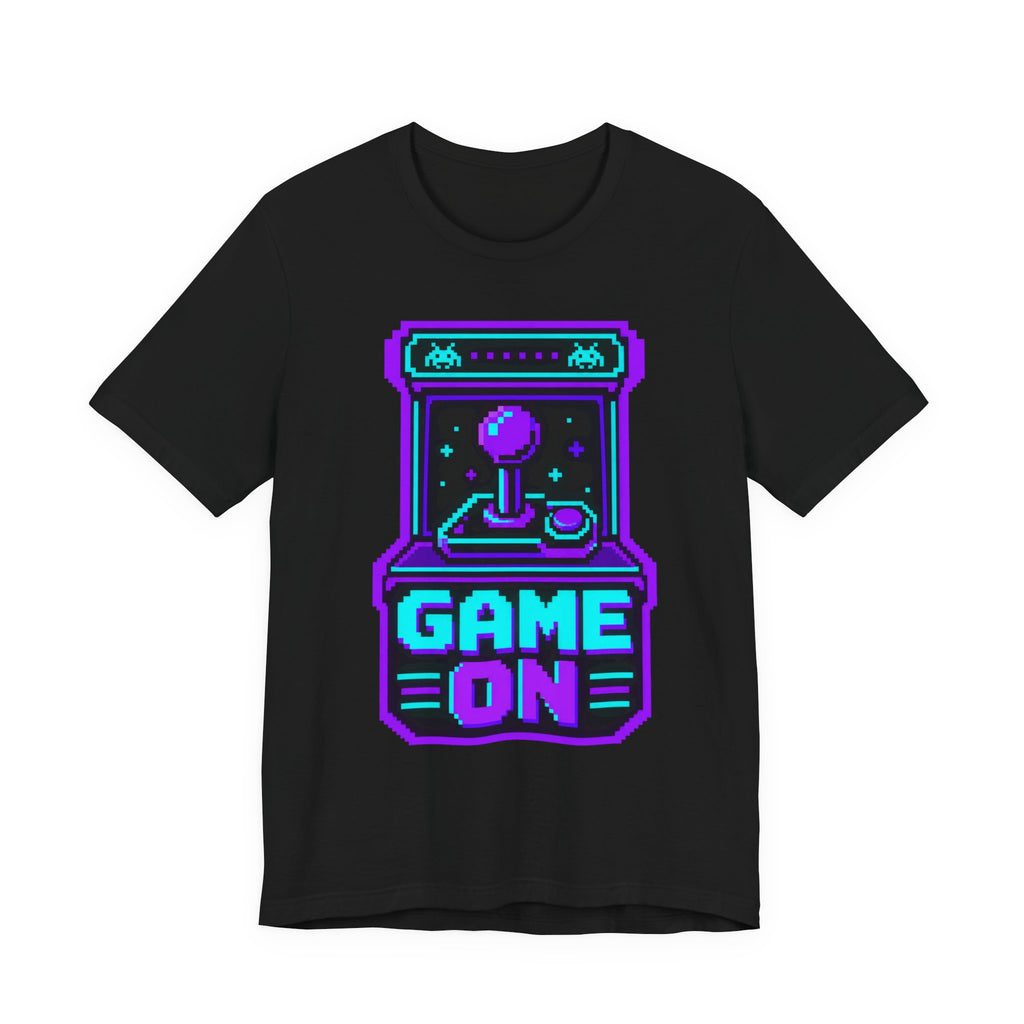 Retro Arcade Gamer Badge T-Shirt | 8-Bit Pixel Gaming Tee | Retro Gamer Gift Shirt