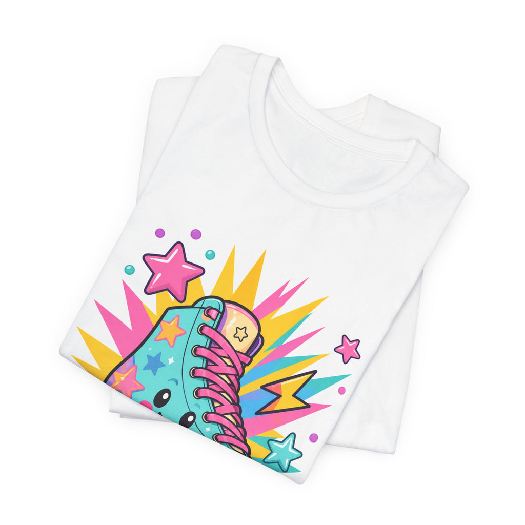 Colorful Roller Skate Retro Tee