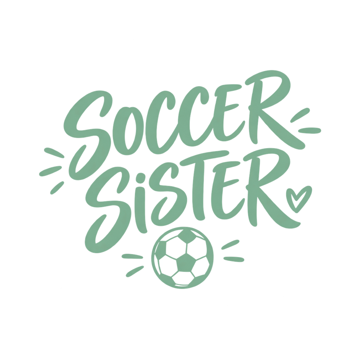 [Digital Download] Soccer Sister Tee SVG PNG EPS Cricut Silhouette Sublimation Design