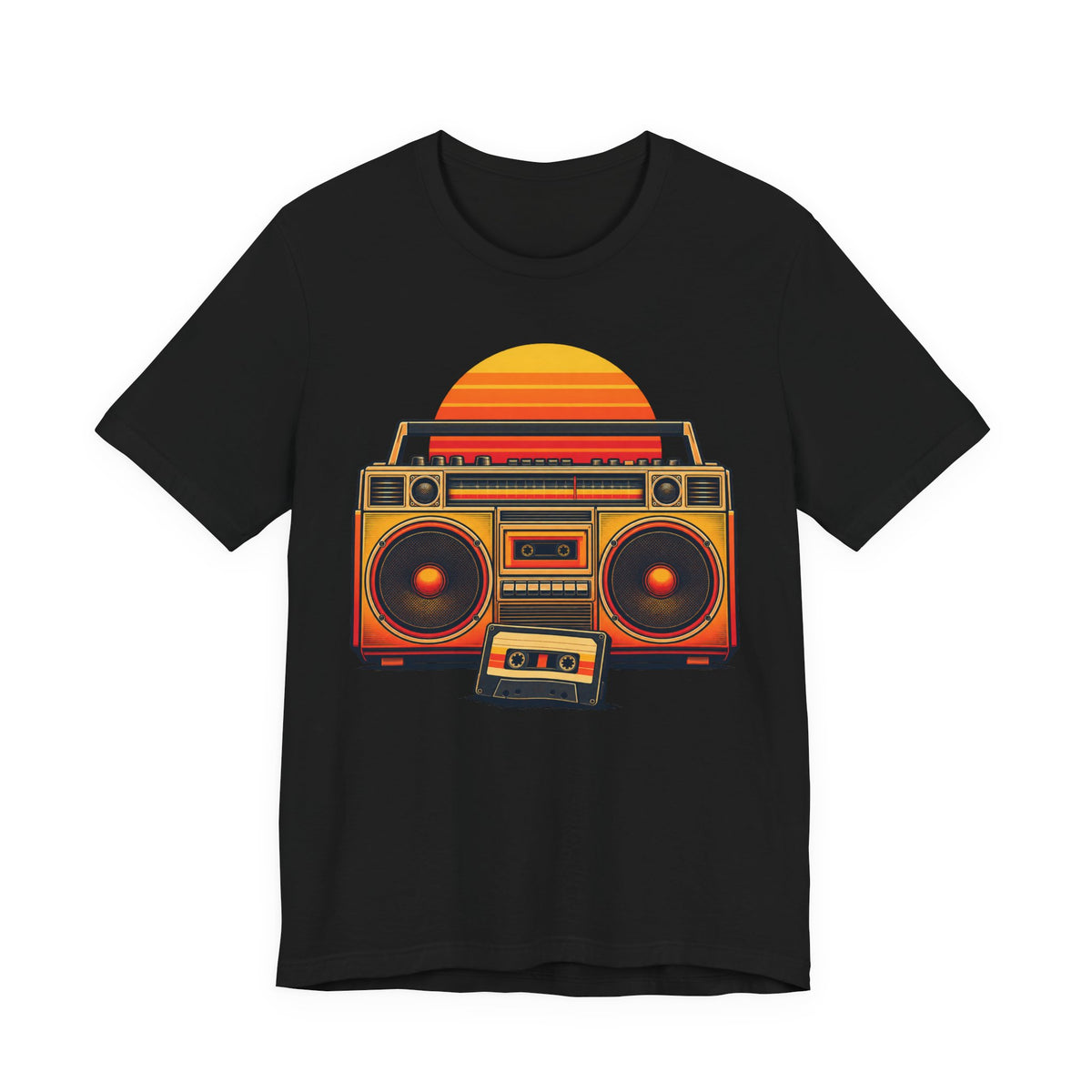 Retro Boombox Tee | 90s Hip Hop Nostalgia Shirt | Retro Cassette Streetwear Shirt | Old School Boombox Gift Tee