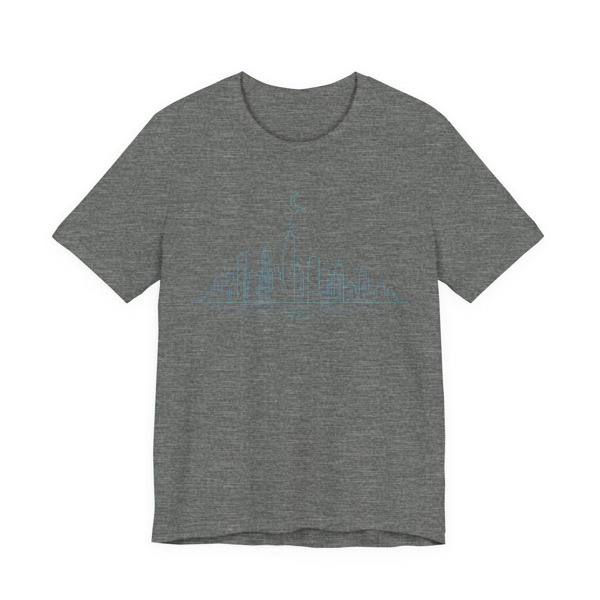 Urban Night Skyline T-Shirt | Minimalist City Line Art Tee | City Skyline Streetwear Shirt | Skyline Line Art Gift Shirt