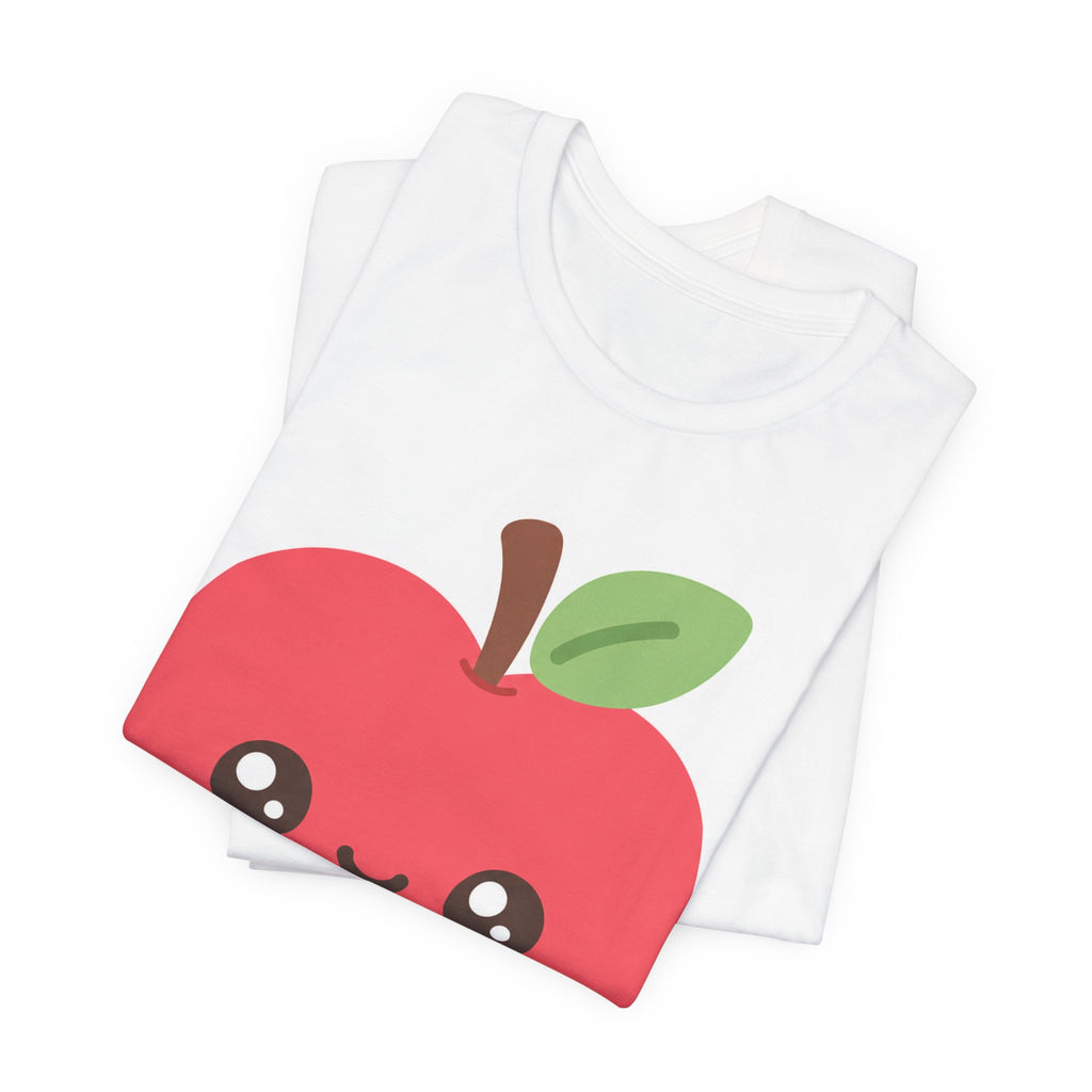 Kindergarten Teacher Kawaii Apple T-Shirt | Cute Preschool Teacher Shirt | Pre-K Teacher Gift Tee