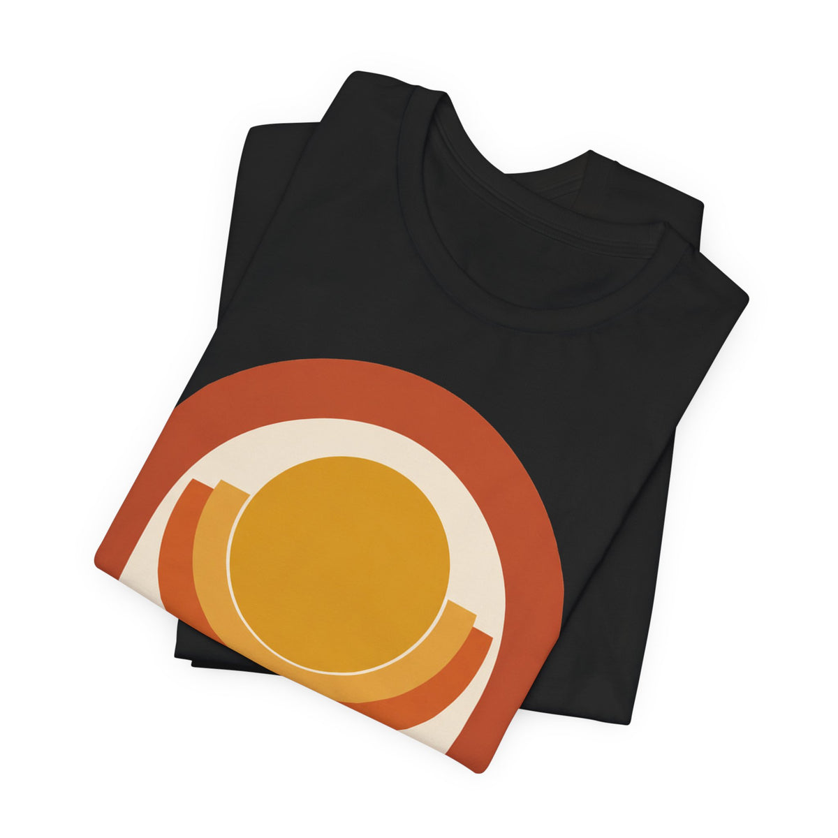 Sunset Arch Geometric T-Shirt | Bauhaus Abstract Art Tee | Modern Minimalist Gift Shirt