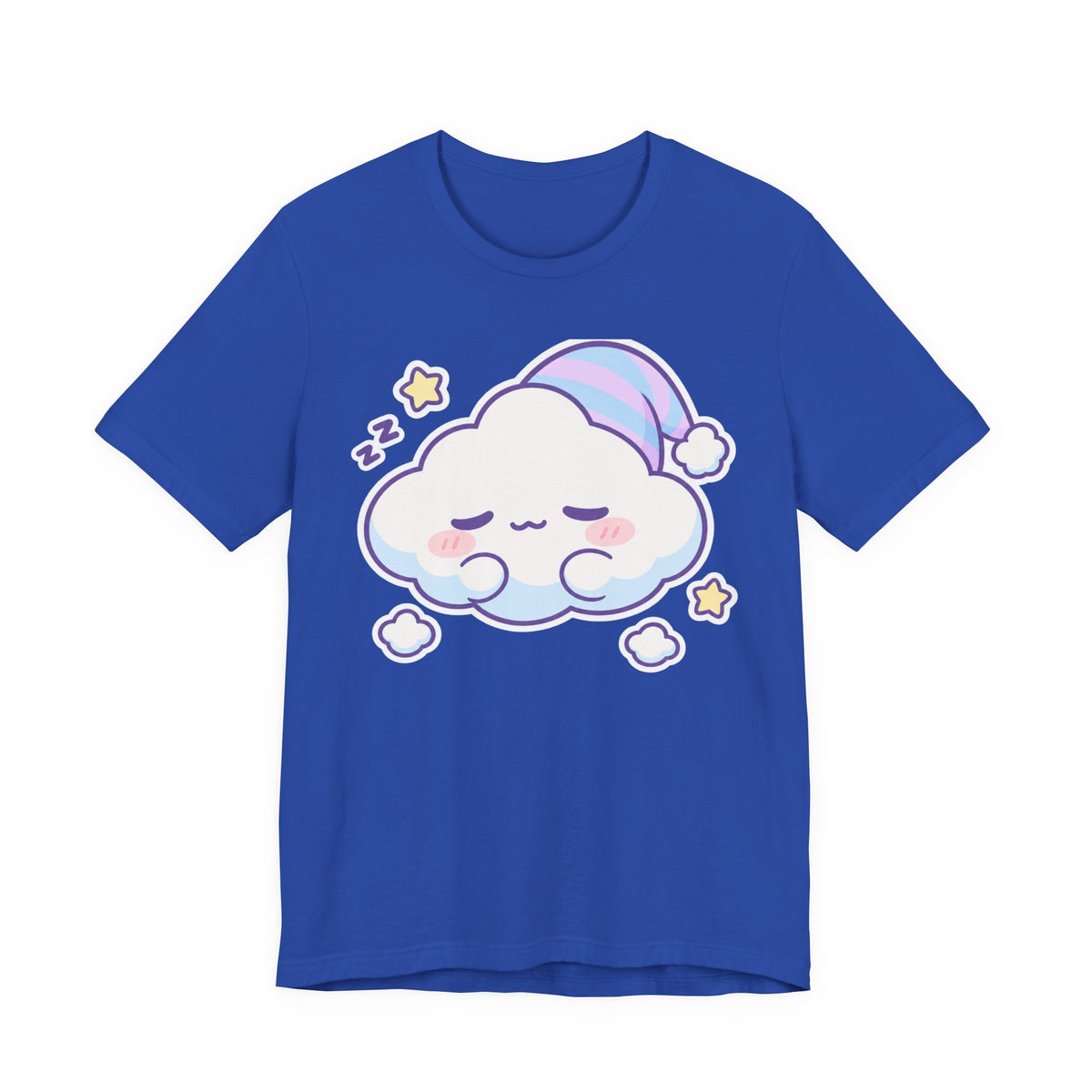 No Thoughts Just Vibes T-Shirt | Kawaii Cute Cloud Tee | Relaxed TikTok Trend Gift Shirt