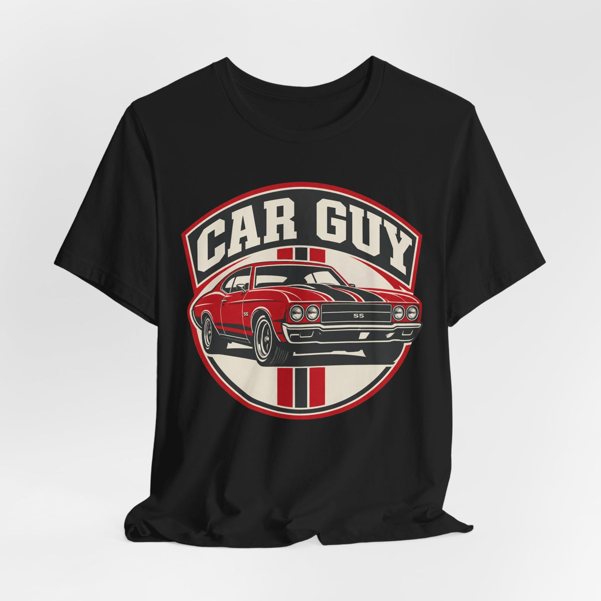 Muscle Car Retro Badge T-Shirt | Classic Car Guy Tee | American Muscle Gift Shirt