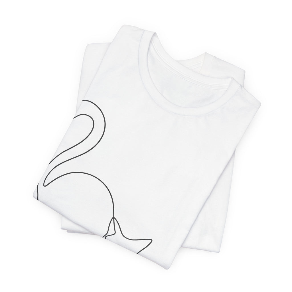 Black Cat T-Shirt | Minimalist Line Art Halloween Tee | Modern Cat Lover Gift Shirt