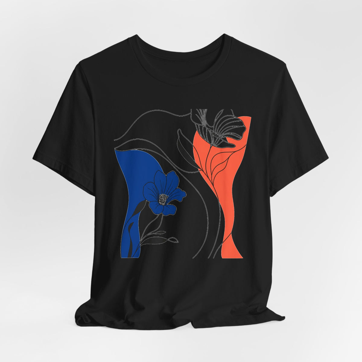 Abstract Floral Design Tee 01