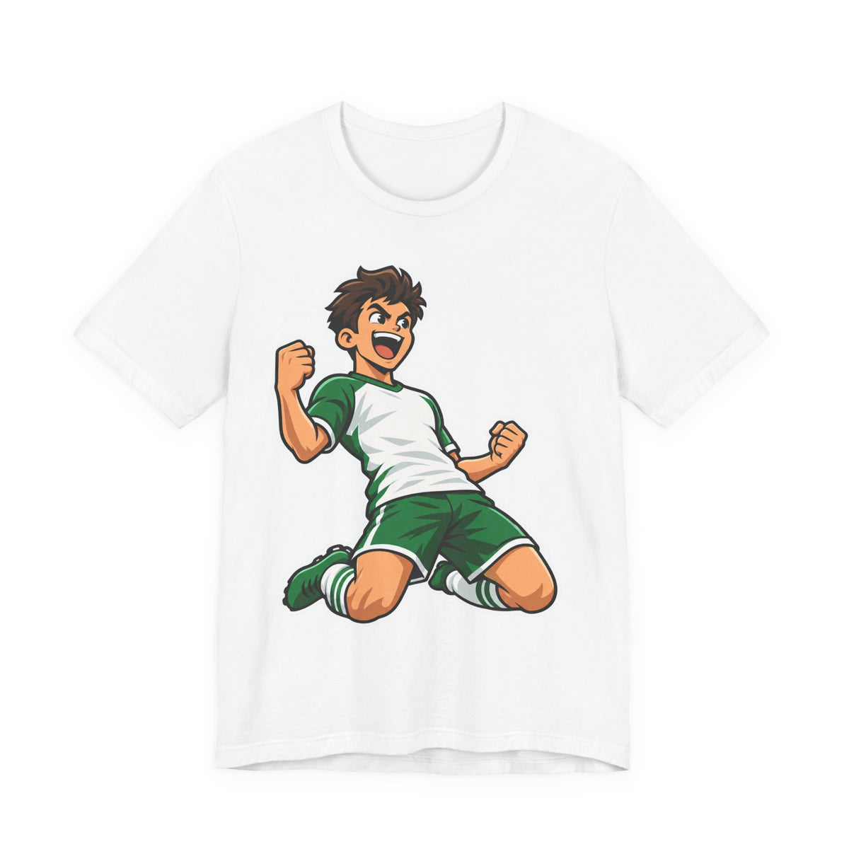 Soccer Cartoon Mascot Tee | Goal Celebration Kids Design | Funny Soccer Player Shirt | Soccer Mascot Gift | Youth Soccer Gift | Soccer Team Kids Design