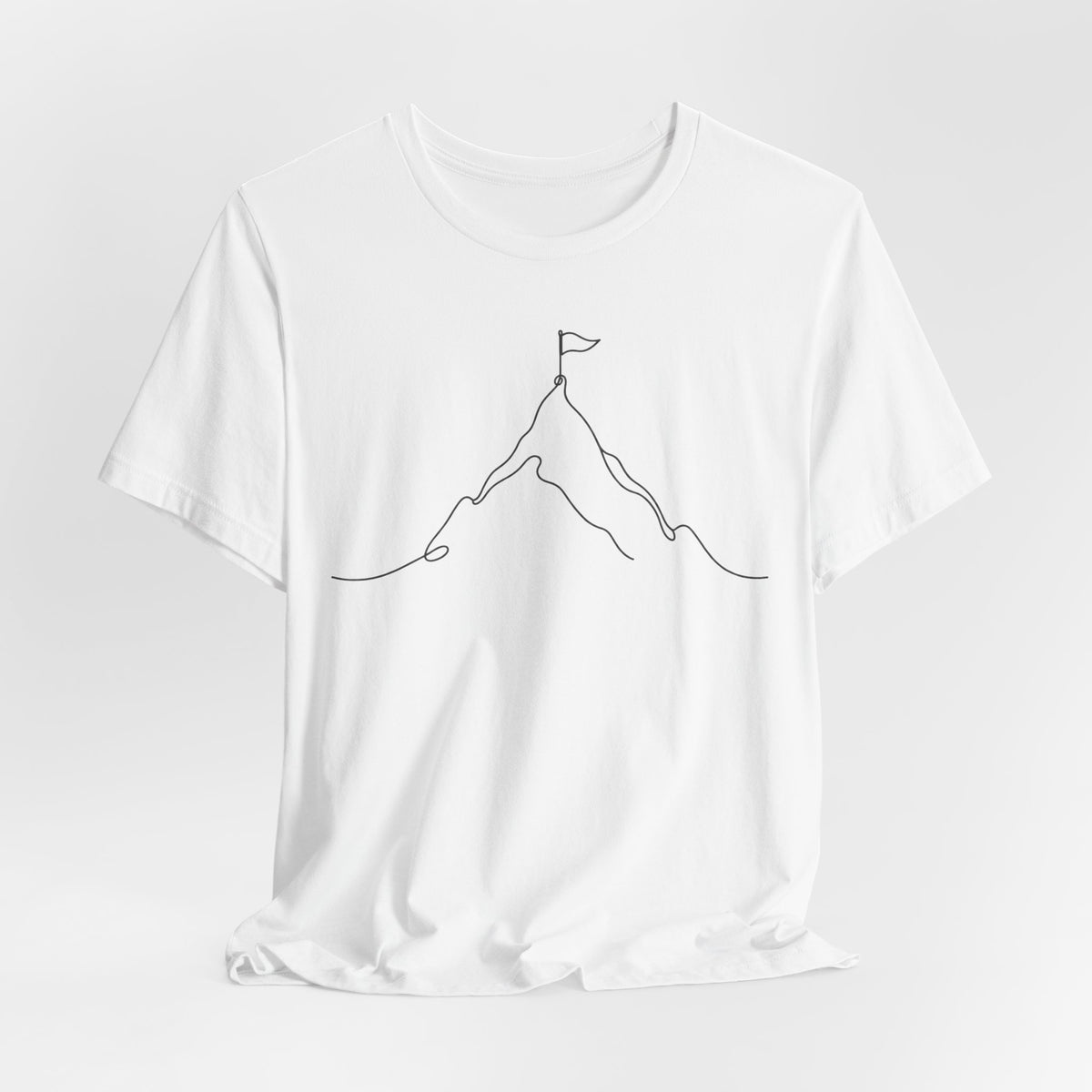 Keep Climbing Mountain Line Art T-Shirt | Minimalist Motivational Tee | Perseverance Gift Shirt