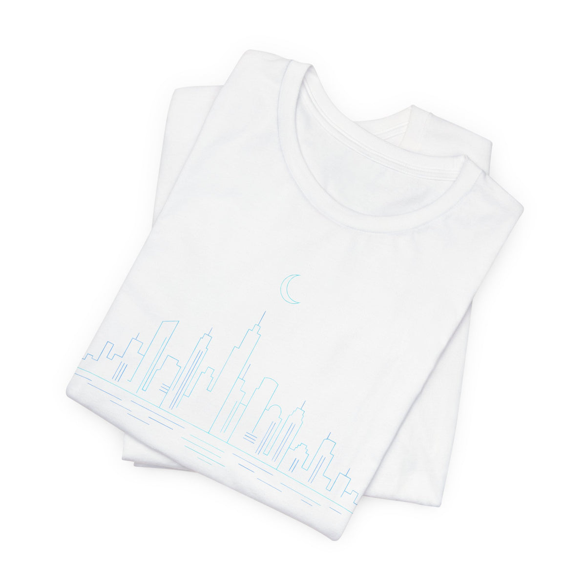 Urban Night Skyline T-Shirt | Minimalist City Line Art Tee | City Skyline Streetwear Shirt | Skyline Line Art Gift Shirt