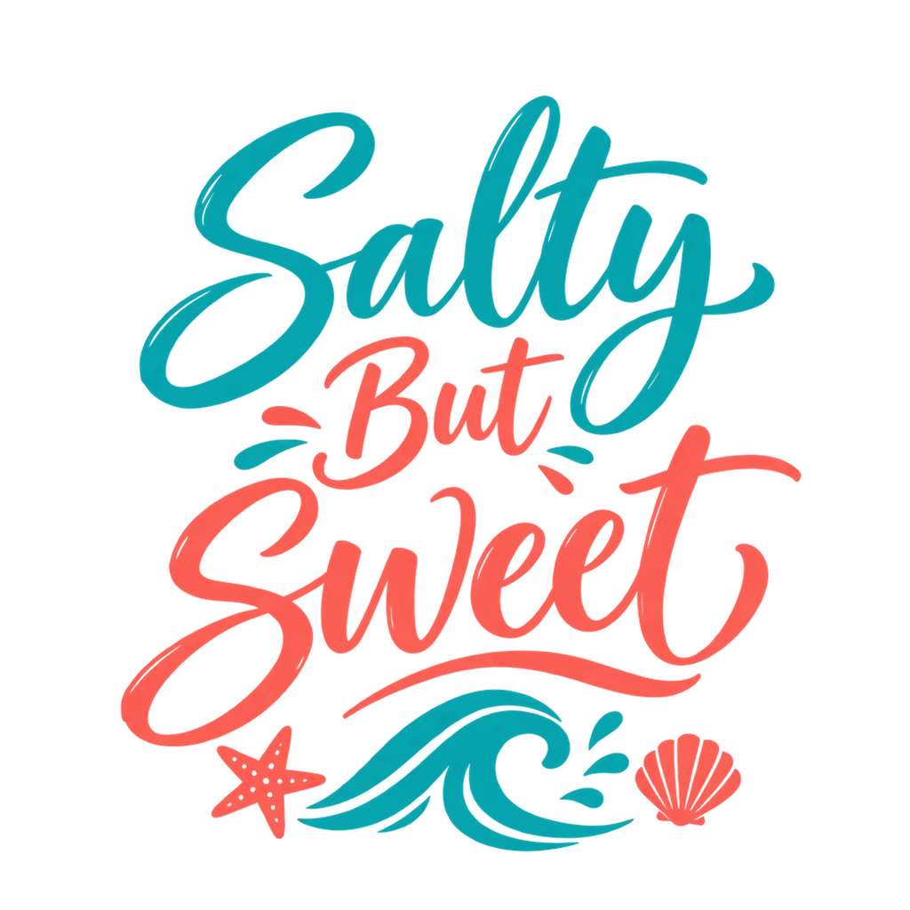 [Digital Download] Salty But Sweet T-Shirt SVG PNG EPS Cricut Silhouette Sublimation Design