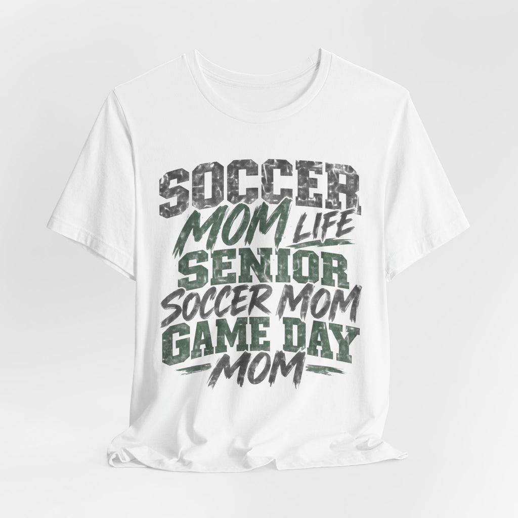 Soccer Mom Grunge Tee | Stacked Mom Typography Design | Soccer Mom Life Shirt | Grunge Mom Gift | Soccer Mom Gift | Distressed Mom Typography